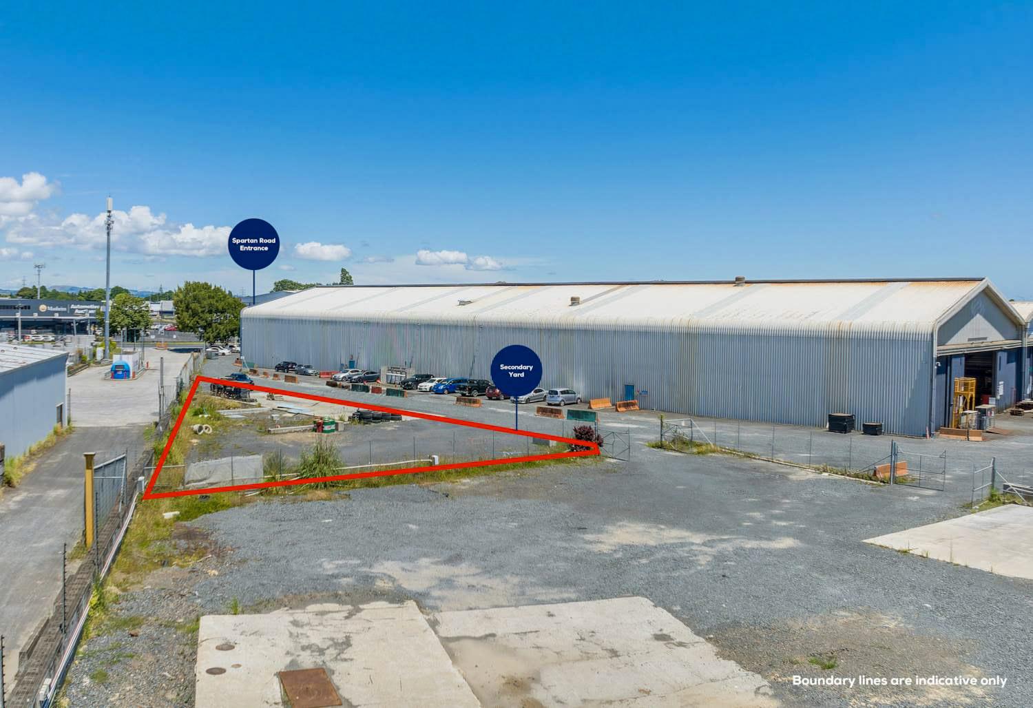 16 Spartan Road outlined yard