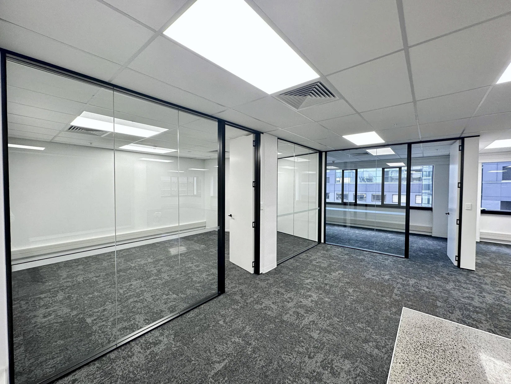 8C/17 Albert Street glass meeting rooms